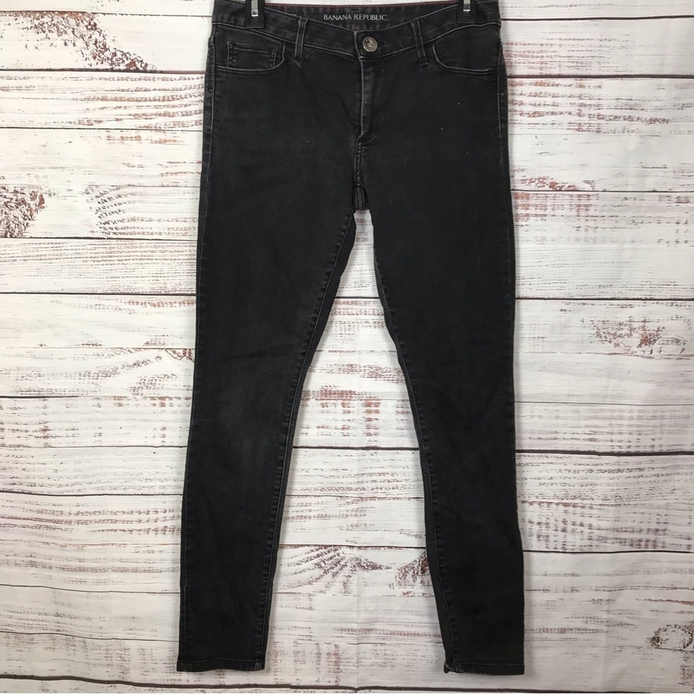 Banana Republic jeans denim Black size 5 causal Skinny Jeans